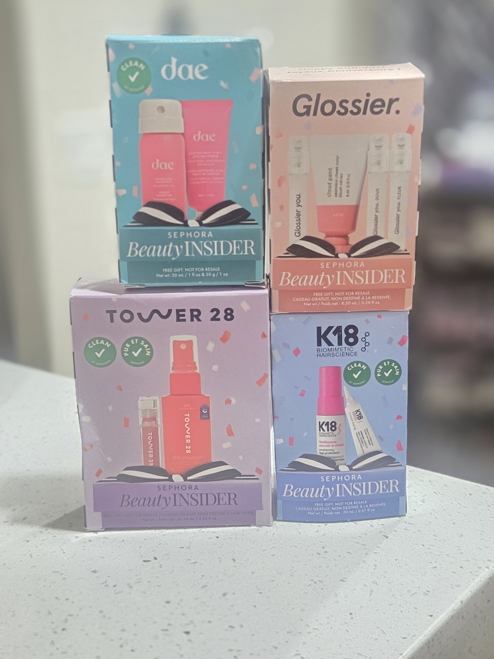 Sephora Beauty Insider Glossier Travel Kits X4